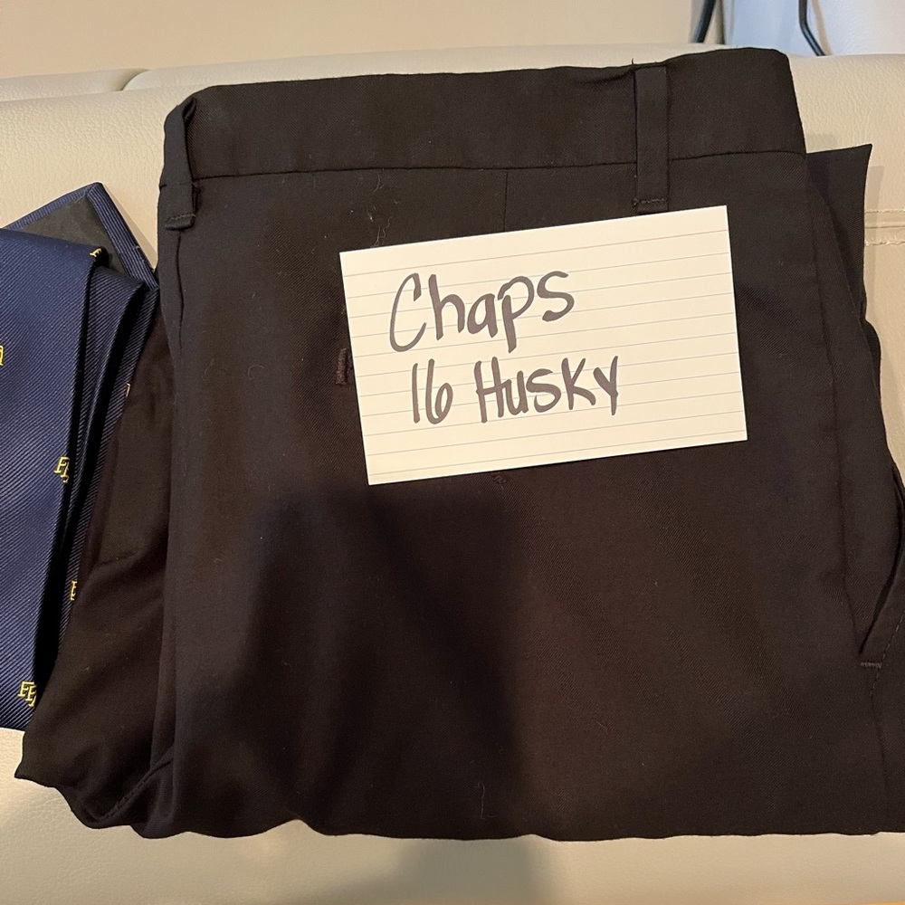 Boys black dress pants